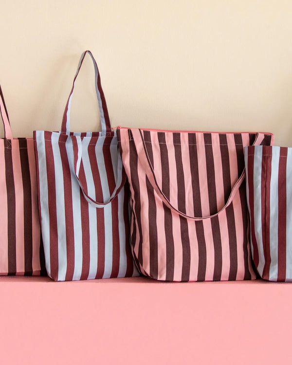 Shopper Streifen Sky-Fig