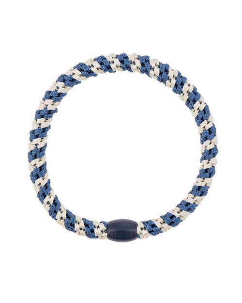 Kknekki Haargummi Slim Indigo Ivory Stripe