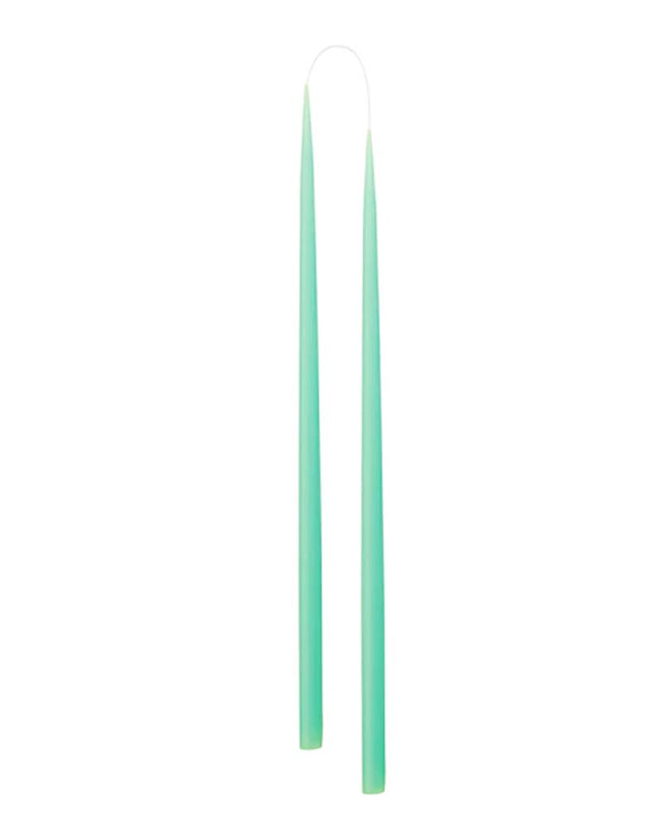 Slim Colored Candle Mint Green (2er-Set)