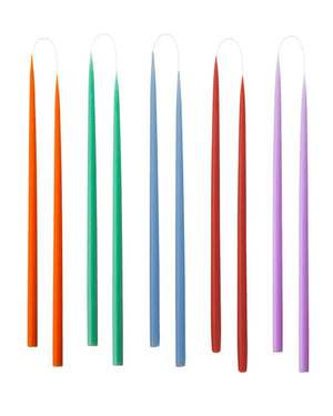 Slim Colored Candle Lemon Yellow (2er-Set)