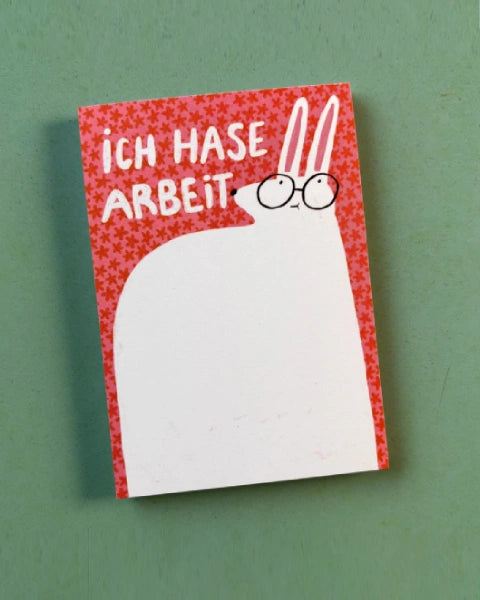 Ich Hase Arbeit Block - Slinga Illustration