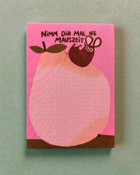 Nimm dir mal ne Mauszeit Block - Slinga Illustration
