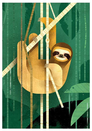 Sloth Postkarte