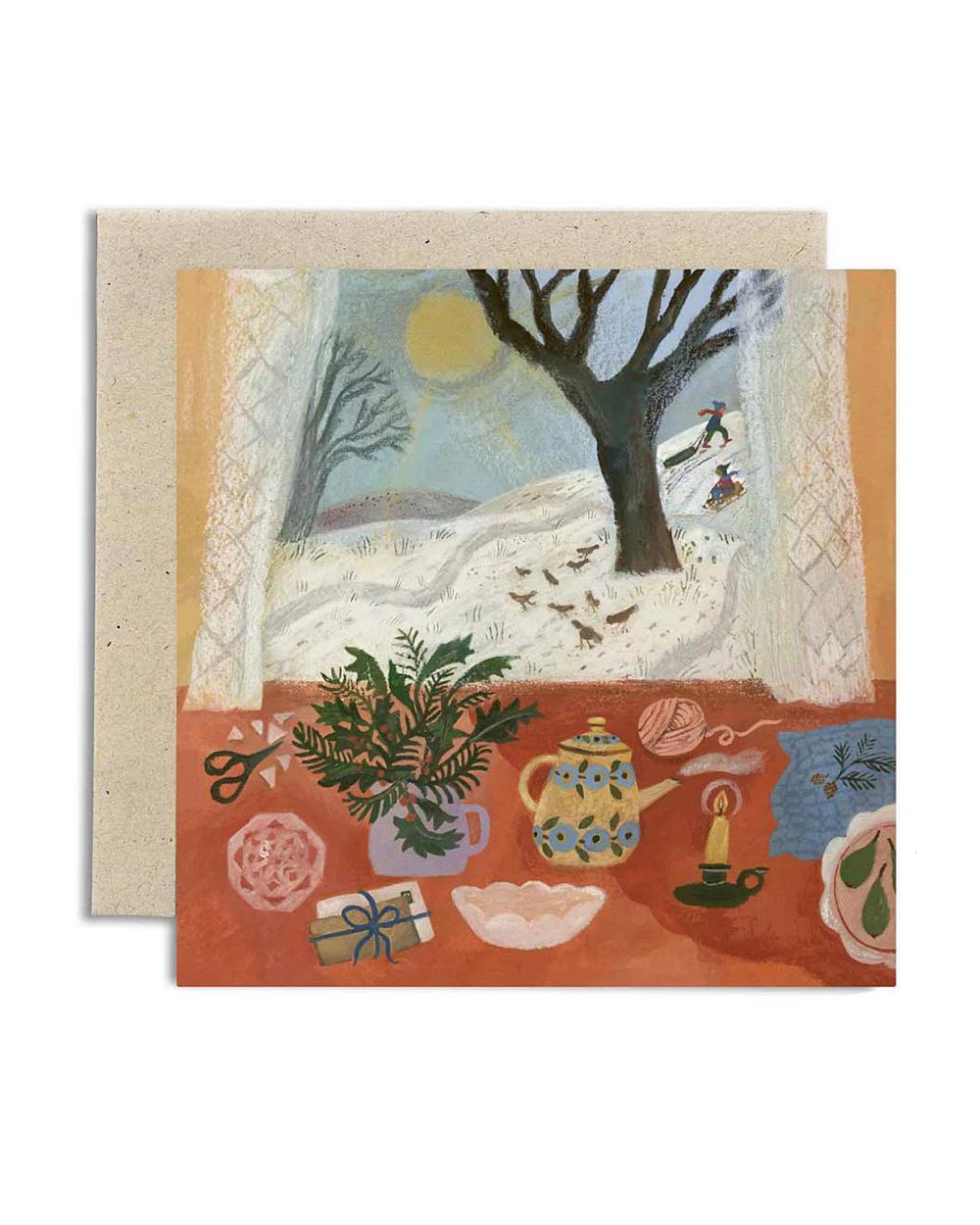 Slow Snow Day Klappkarte