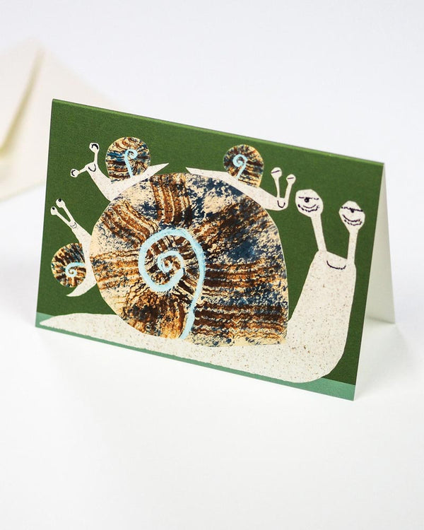 Hadley - Snail Family Klappkarte