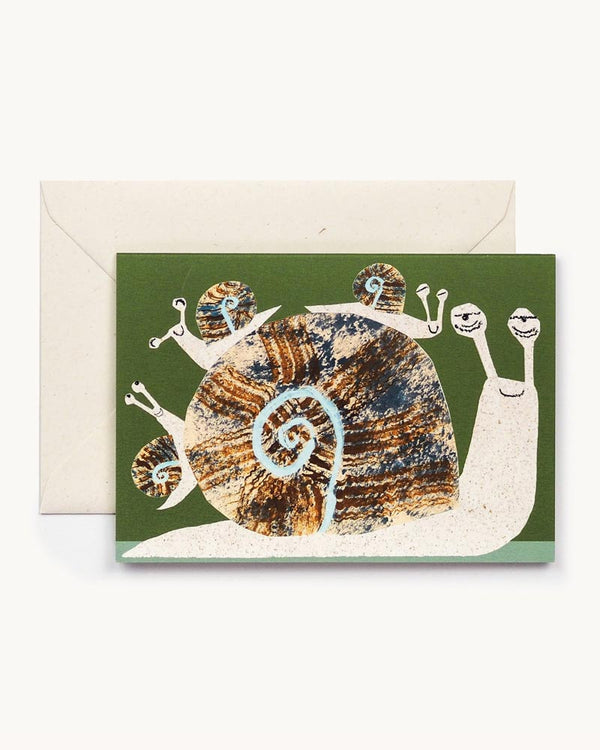 Hadley - Snail Family Klappkarte