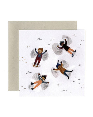 Snow Angels Klappkarte