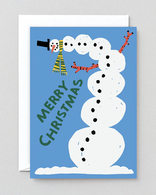 Snowman Greeting Card Klappkarte