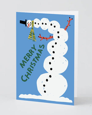 Snowman Greeting Card Klappkarte