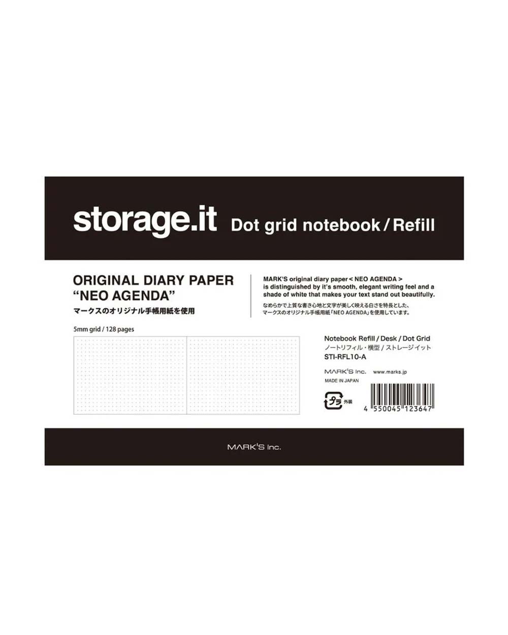 Mark's A6 Notebook Desk Storage.it Refill