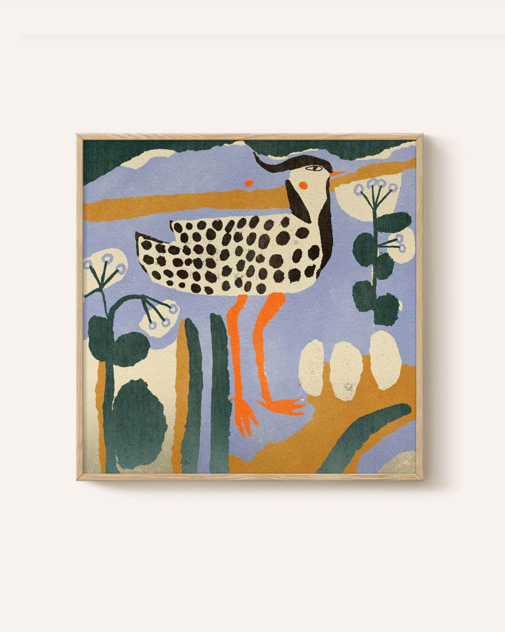 Spotted Bird Poster (50x50cm)