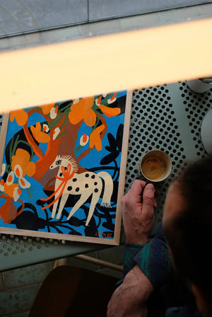 Spotted Horse Still Life Poster (50x70cm)