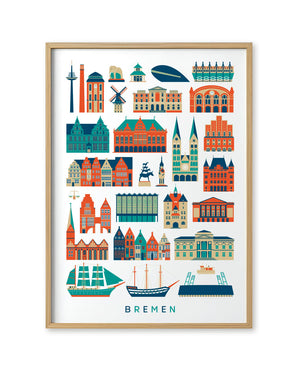 Stadt Bremen Poster (50 x 70 cm)