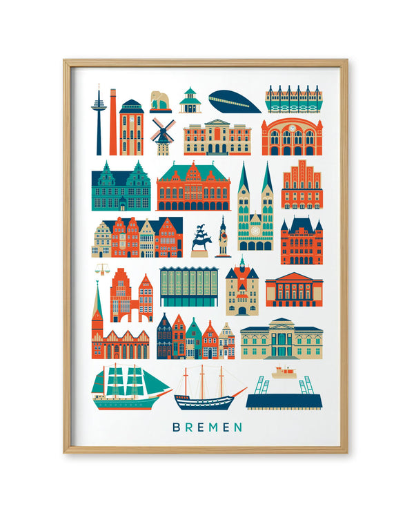 Stadt Bremen Poster (50 x 70 cm)