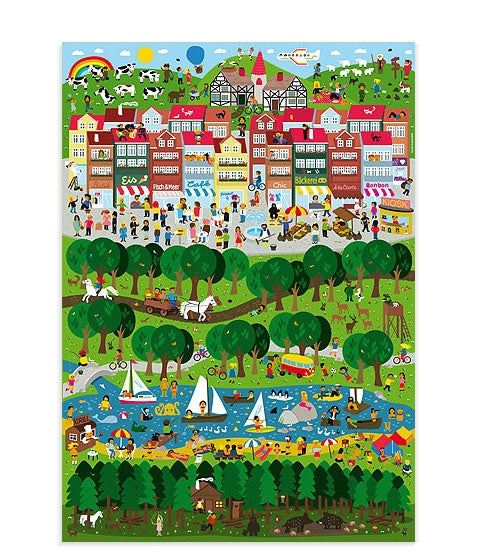 Stadt Land Fluss Poster (50 x 70 cm)