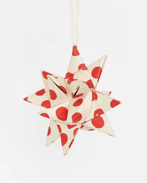 Swedish Star Weihnachtsbaumanhänger White Red (2er-Pack)