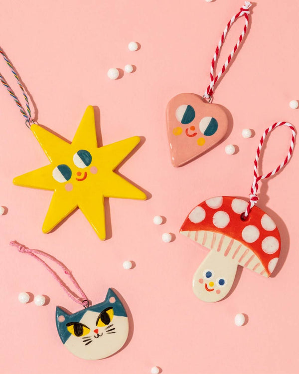 Keramikanhänger Big Shiny Star