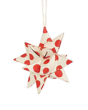 Swedish Star Weihnachtsbaumanhänger White Red (2er-Pack)