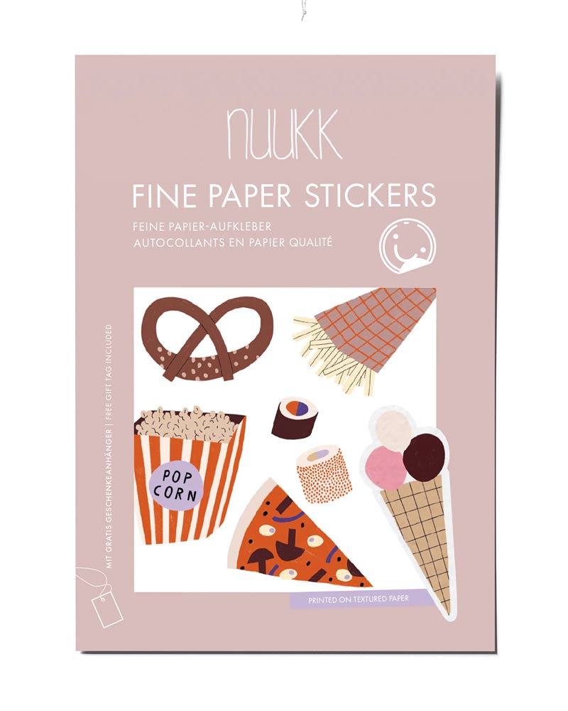 3 Stickerbögen Fastfood by Anna Katharina Jansen