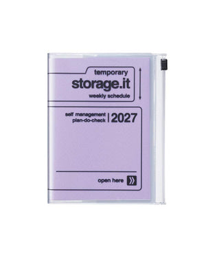 Mark's Diary A6 Storage.it 2026/2027 Lavender