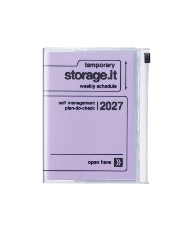 Mark's Diary A6 Storage.it 2026/2027 Lavender