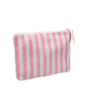 Kulturbeutel Stripes Natural Light Pink