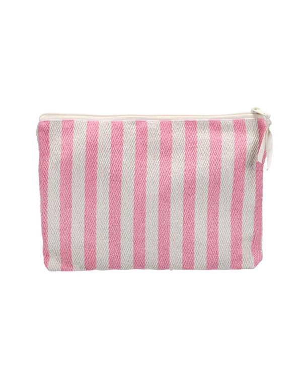Kulturbeutel Stripes Natural Light Pink