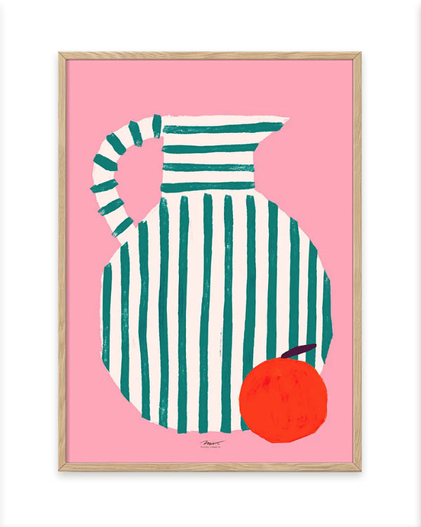 Striped Vase Poster (70x100cm)