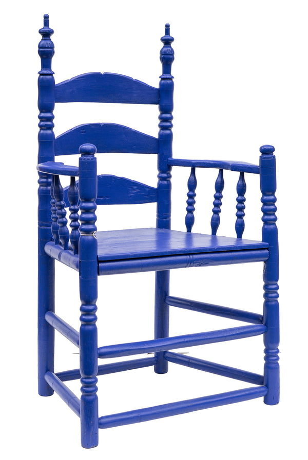 Stuhl 3 royalblau