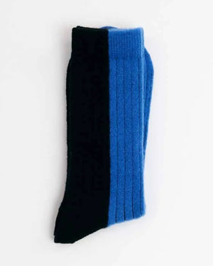 Suite13Lab - Bicolor Wollsocken Blue