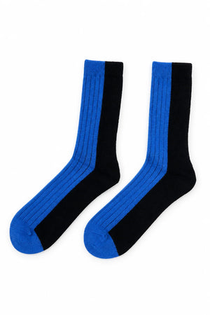 Suite13Lab - Bicolor Wollsocken Blue