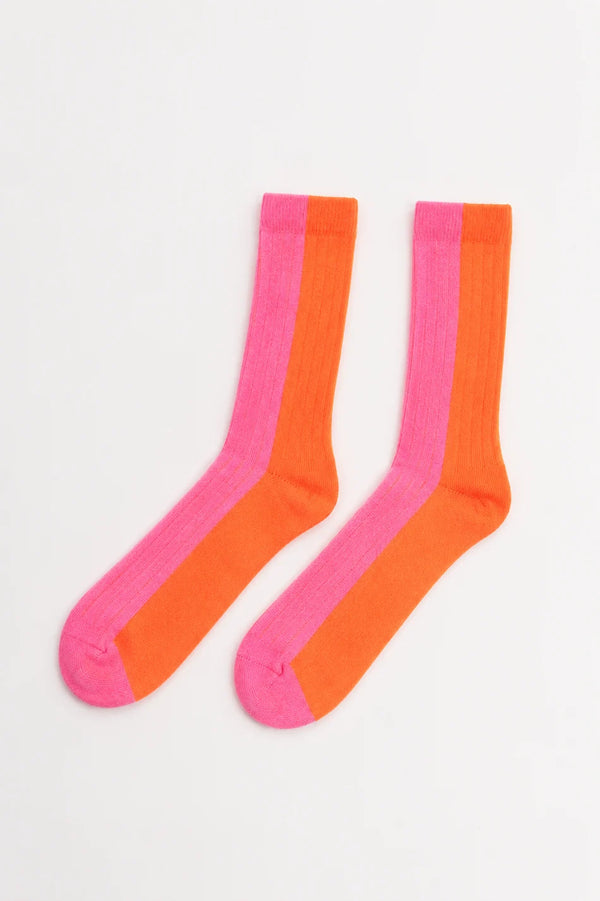 Suite13Lab - Bicolor Wollsocken Pink
