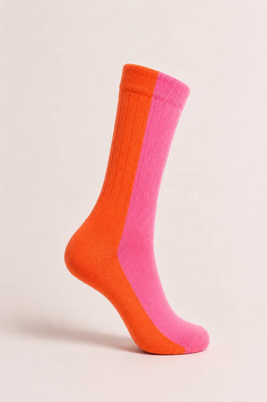Suite13Lab - Bicolor Wollsocken Pink