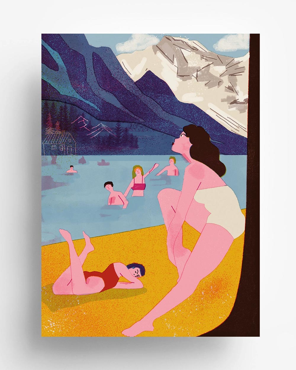 Barbara Dziadosz Summer Lake Postkarte