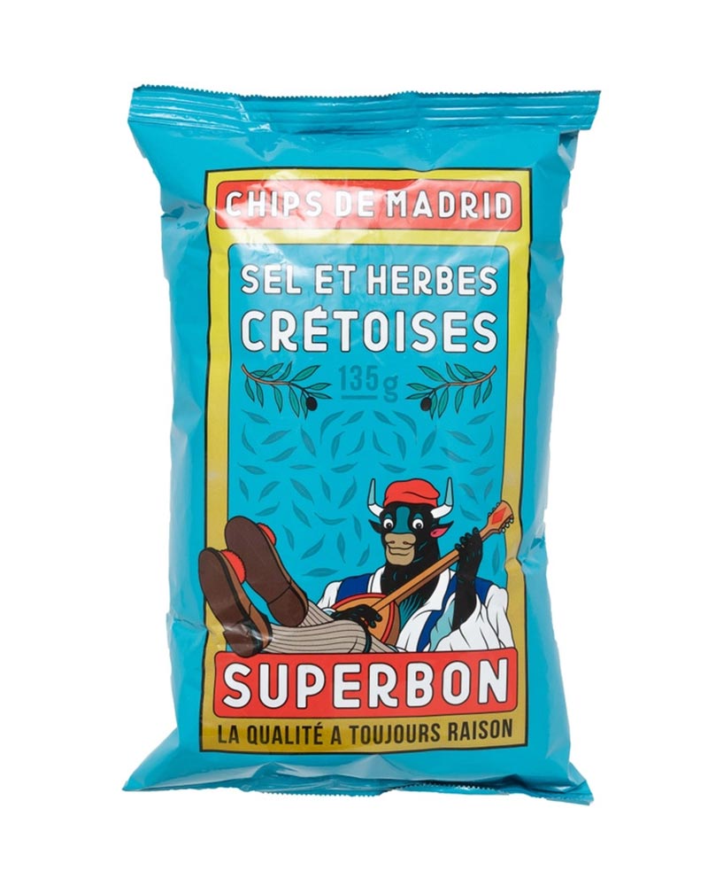 Superbon Chips de Madrid Salt & Cretan Herbs 135g