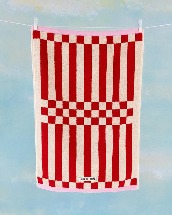 Tarta Gelatina Handtuch Clubhouse Red