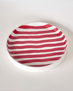 Teller Stripes Tramonto Red