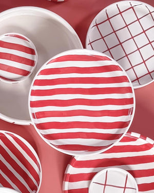 Teller Stripes Tramonto Red