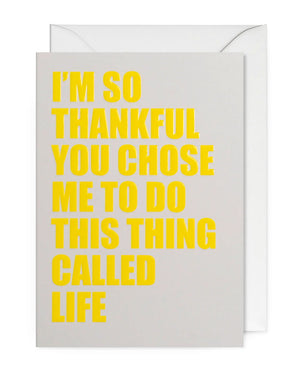 I'm so thankful Klappkarte