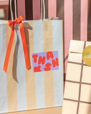 Aufkleber "Thanks" (10 Stk.)