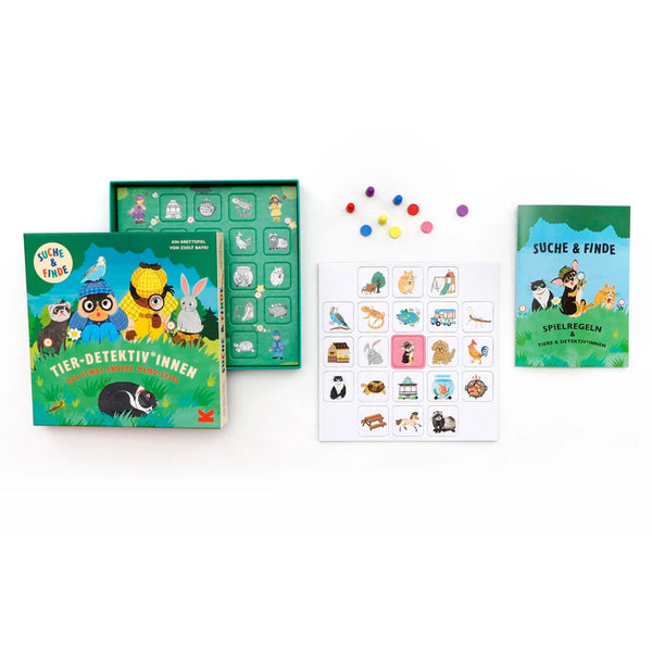 Tier-Detektiv*innen -  Memo-Brettspiel