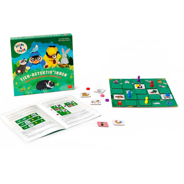 Tier-Detektiv*innen -  Memo-Brettspiel