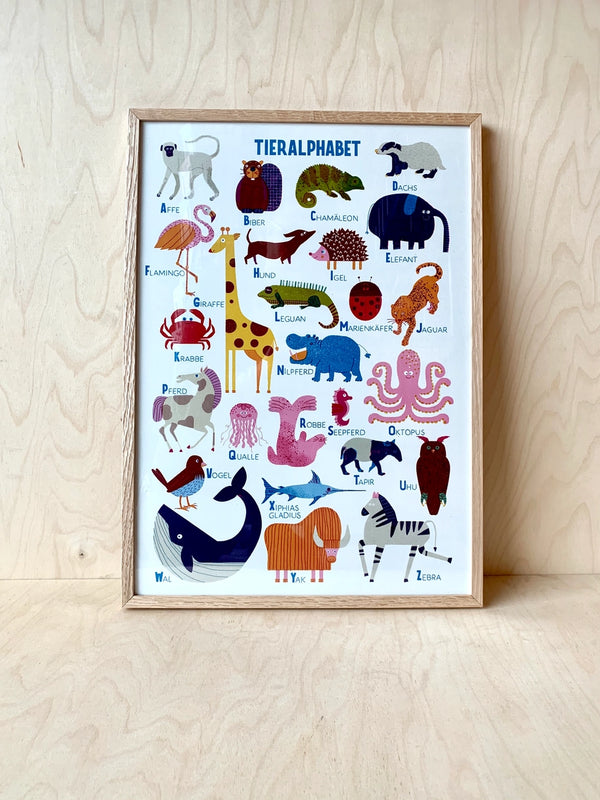 Barbara Dziadosz Tieralphabet Poster (DINA3)