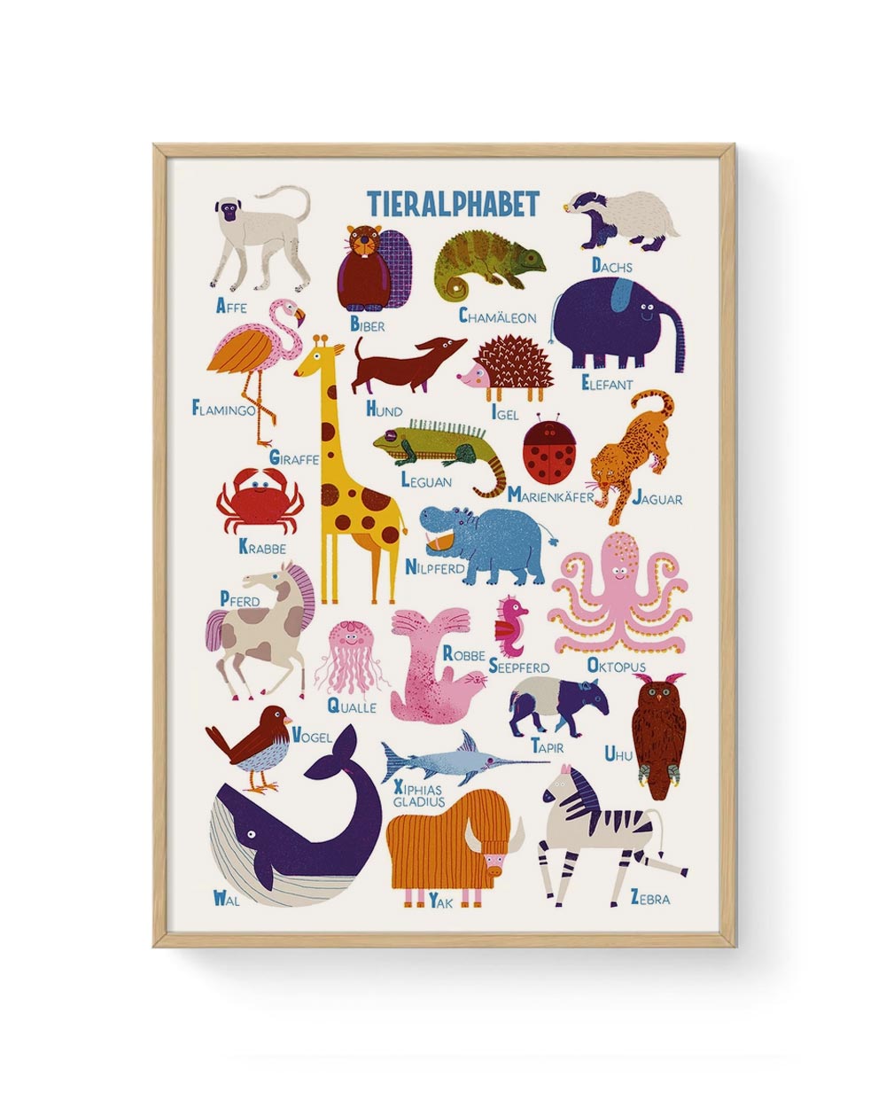 Barbara Dziadosz Tieralphabet Poster (DINA3)