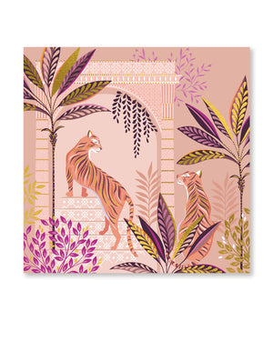 Tigers In Jungle Klappkarte