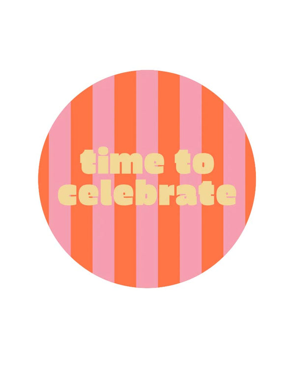 Aufkleber Time To Celebrate (10 Stk.)