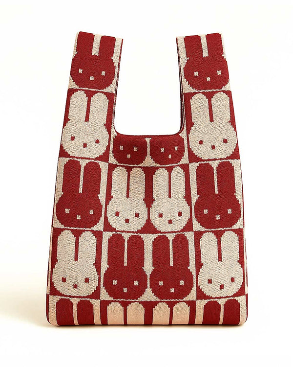 Tokeii Knit Studio - Strickshopper Red Chessboard Bunny