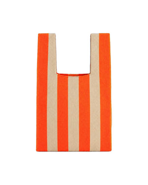Tokeii Knit Studio - Strickshopper Small Classic Stripe Neon Orange Beige