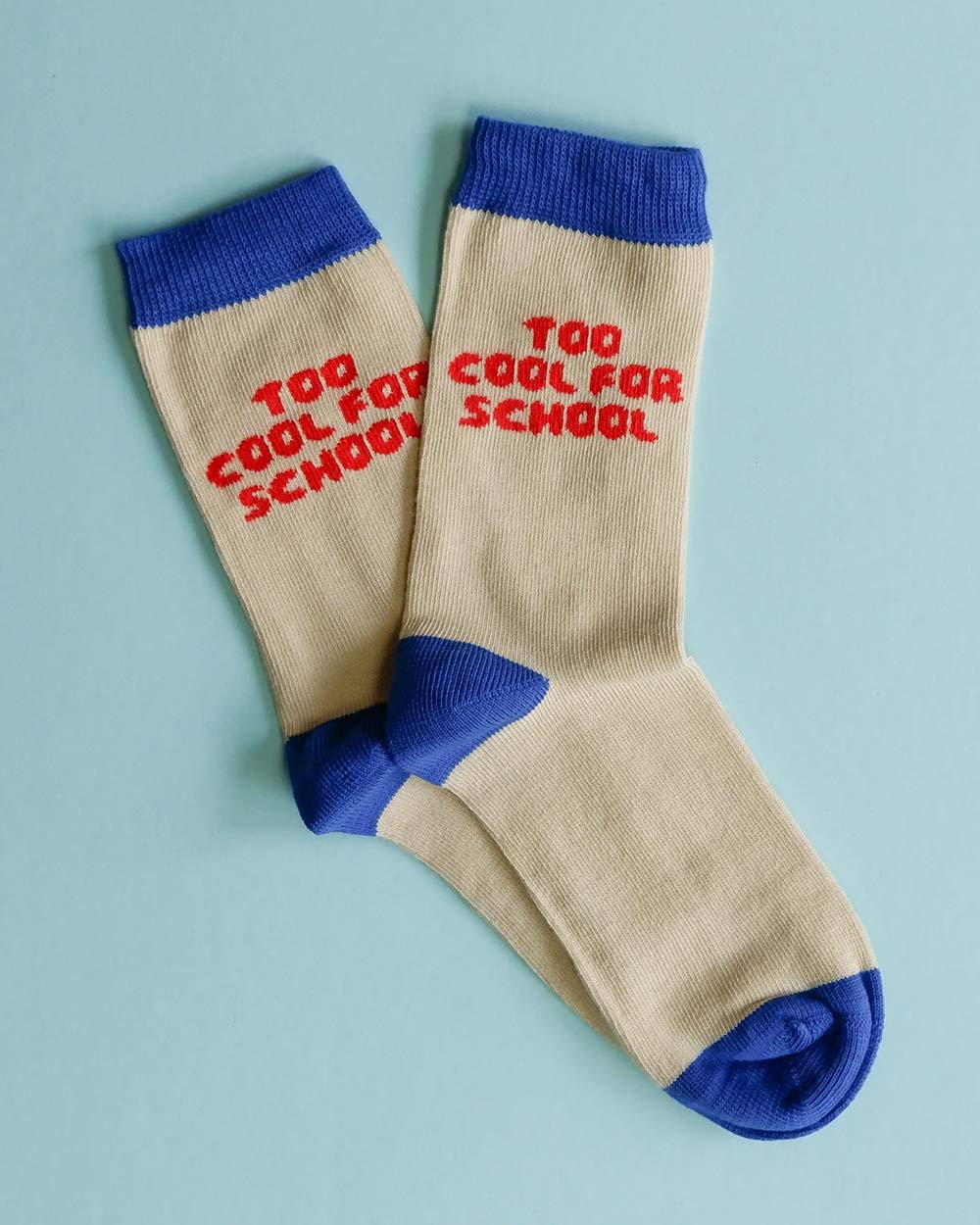 Too Cool For School-Socken Rot-Blau