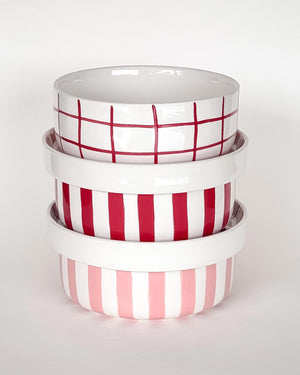 Schale Grid Tramonto Red